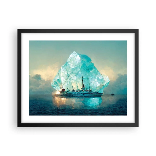 Plakat i sort ramme - Arktisk diamant - 50x40 cm