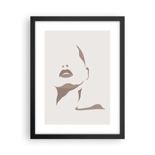 Plakat i sort ramme - Skabt af lys og skygge - 30x40 cm