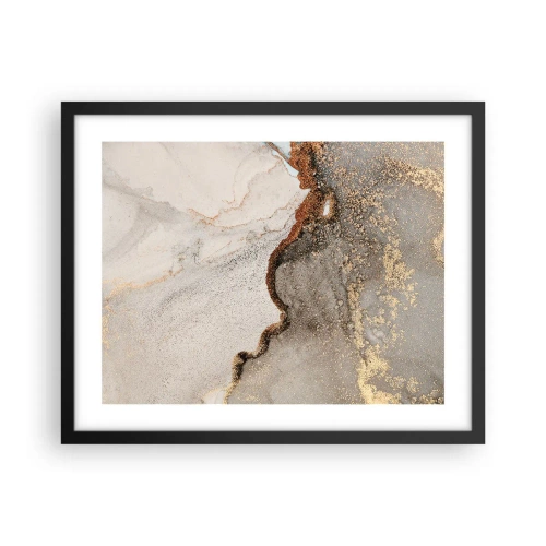 Plakat i sort ramme - På farvegrænsen - 50x40 cm