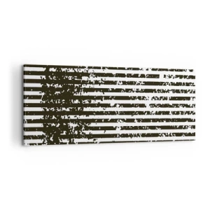 Lærredstryk - Billede på lærred - Rytme og støj - 120x50 cm
