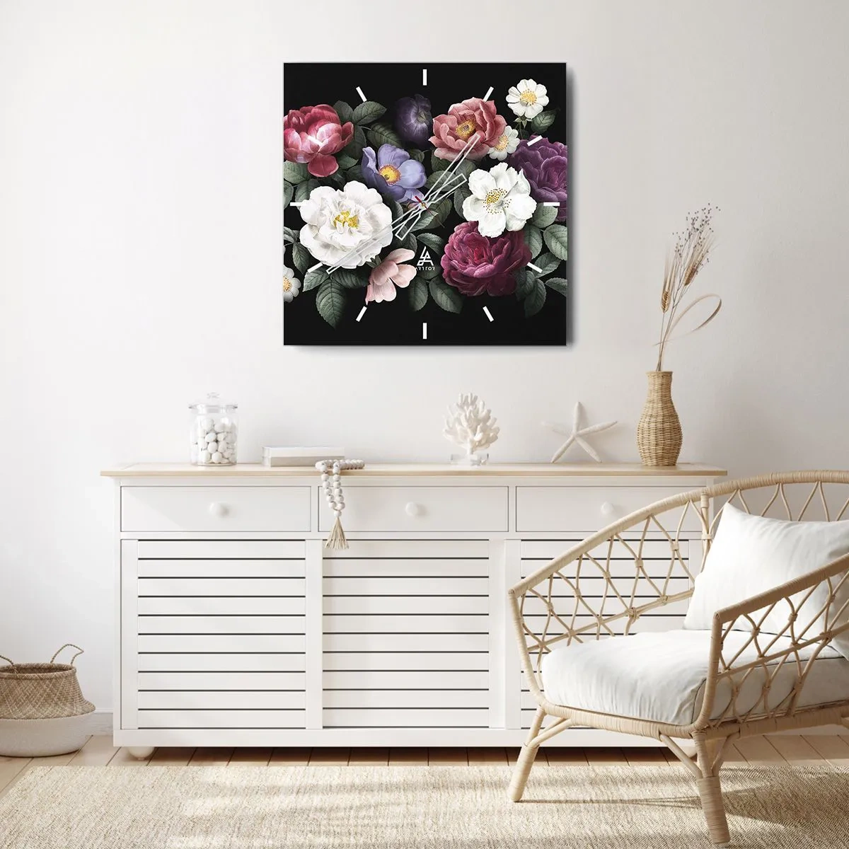 Vægur, Uret - Fra en engelsk have - 30x30 cm