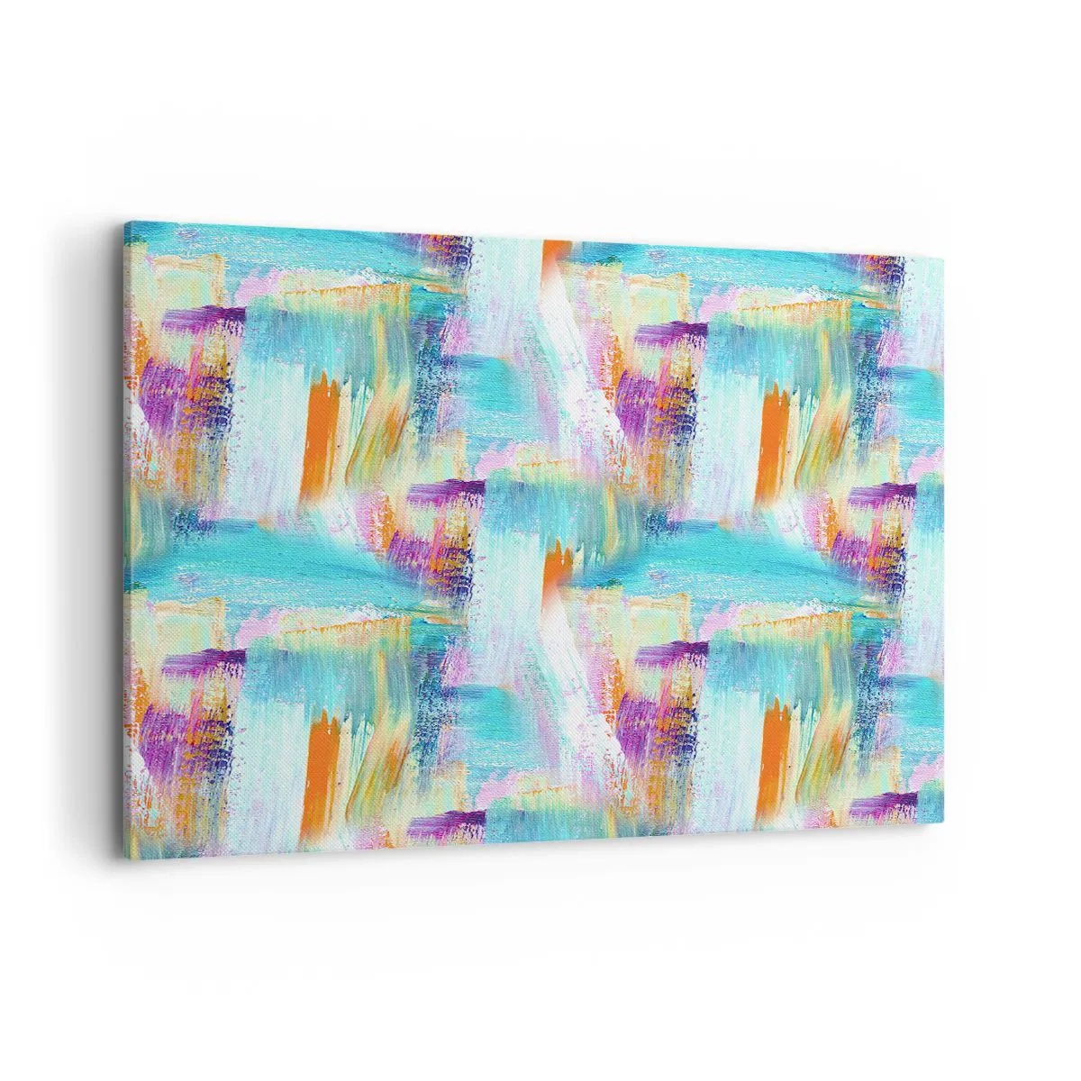 Lærredstryk - Billede på lærred - Munter mazel topper - 100x70 cm