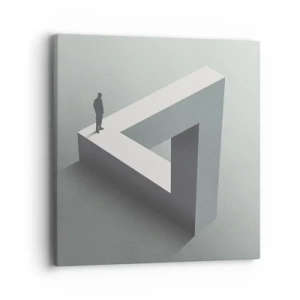 Lærredstryk - Billede på lærred - Og dog er det muligt - 40x40 cm