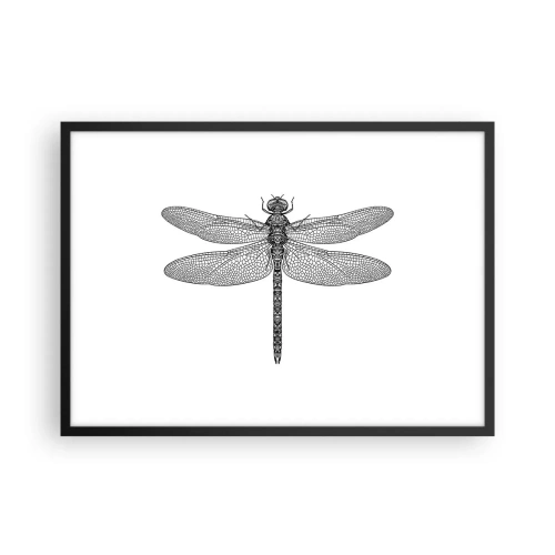 Plakat i sort ramme - Præcision i naturen - 70x50 cm