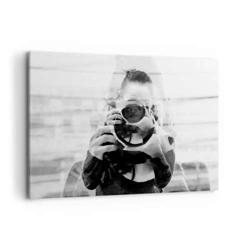 Lærredstryk - Billede på lærred - Skaber og materiale - 100x70 cm