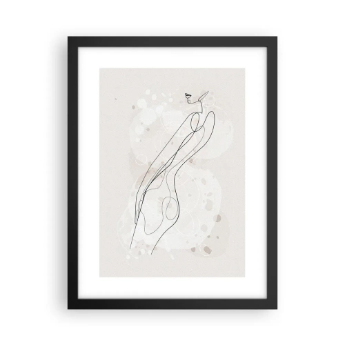 Plakat i sort ramme - At forvilde sig med blikket - 30x40 cm