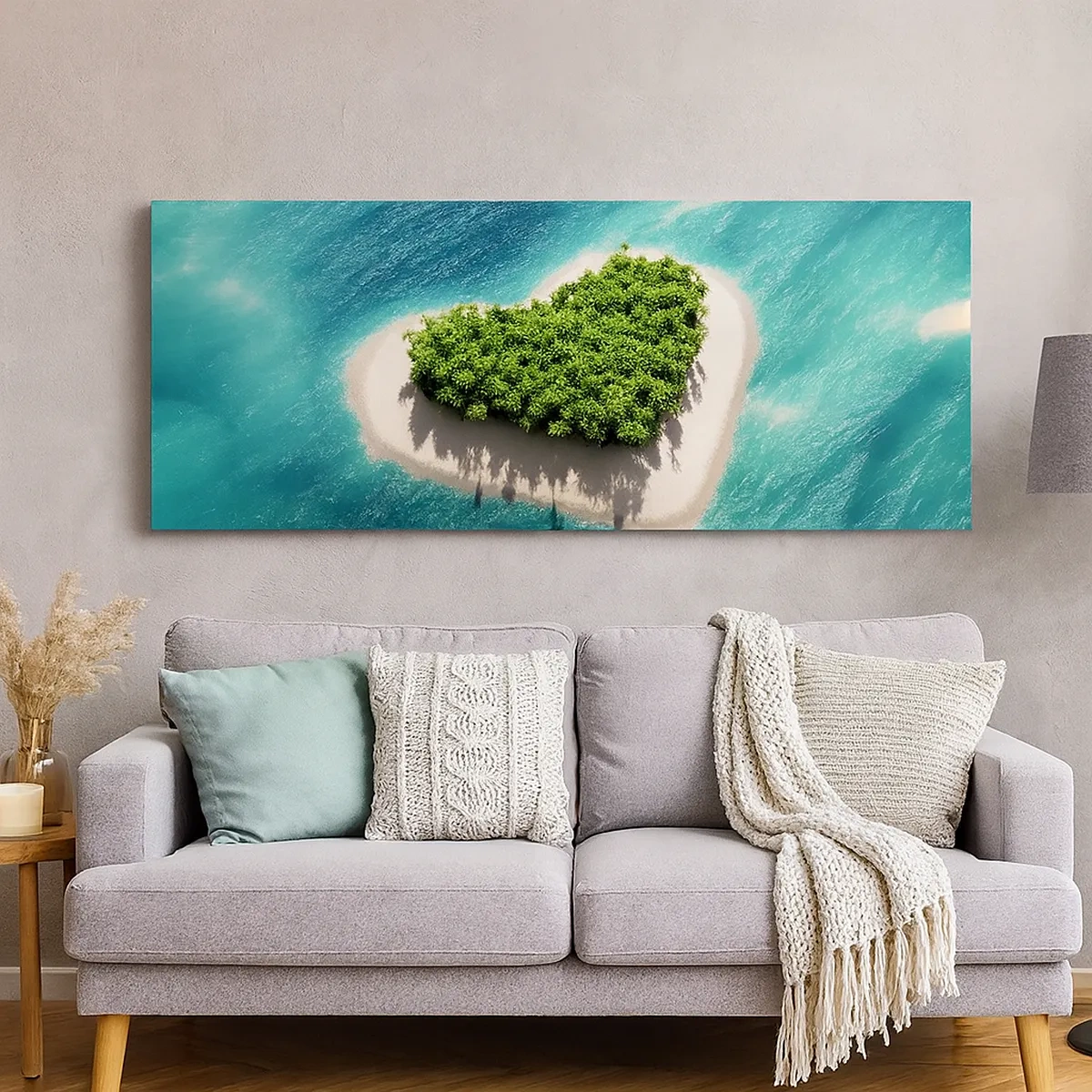 Lærredstryk - Billede på lærred - Jeg elsker sommeren - 30x30 cm