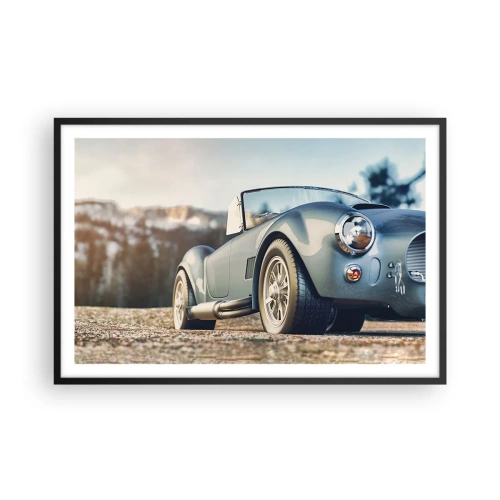 Plakat i sort ramme - Fordi stil betyder noget - 91x61 cm