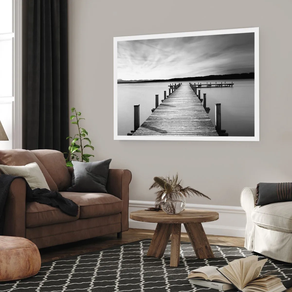 Plakat - På vandhullet - fred - 91x61 cm