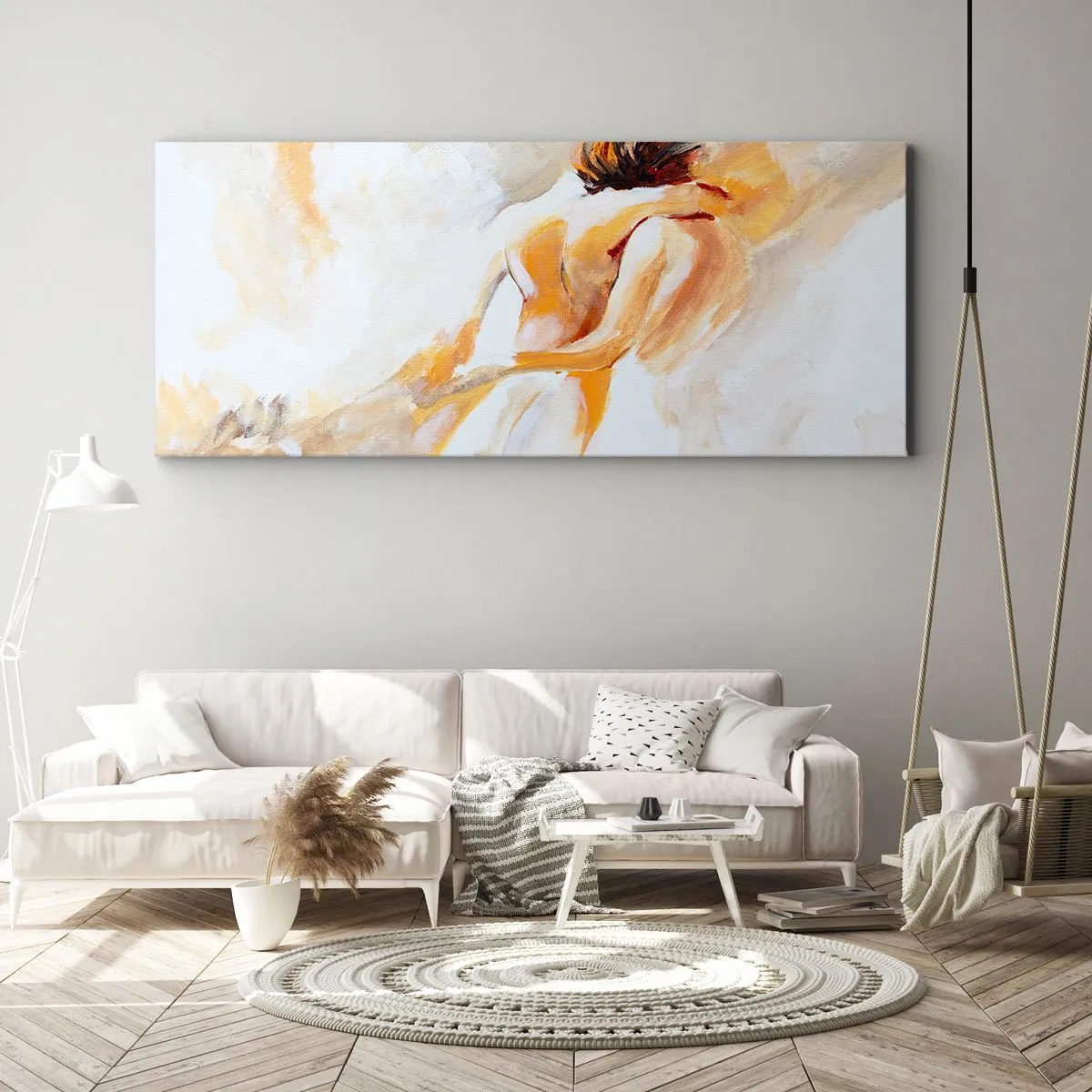 Lærredstryk - Billede på lærred - I himlen af nærhed - 100x40 cm