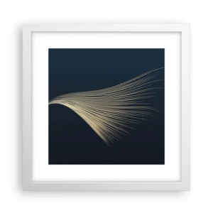 Plakat i hvid ramme - Som en engels hår - 30x30 cm
