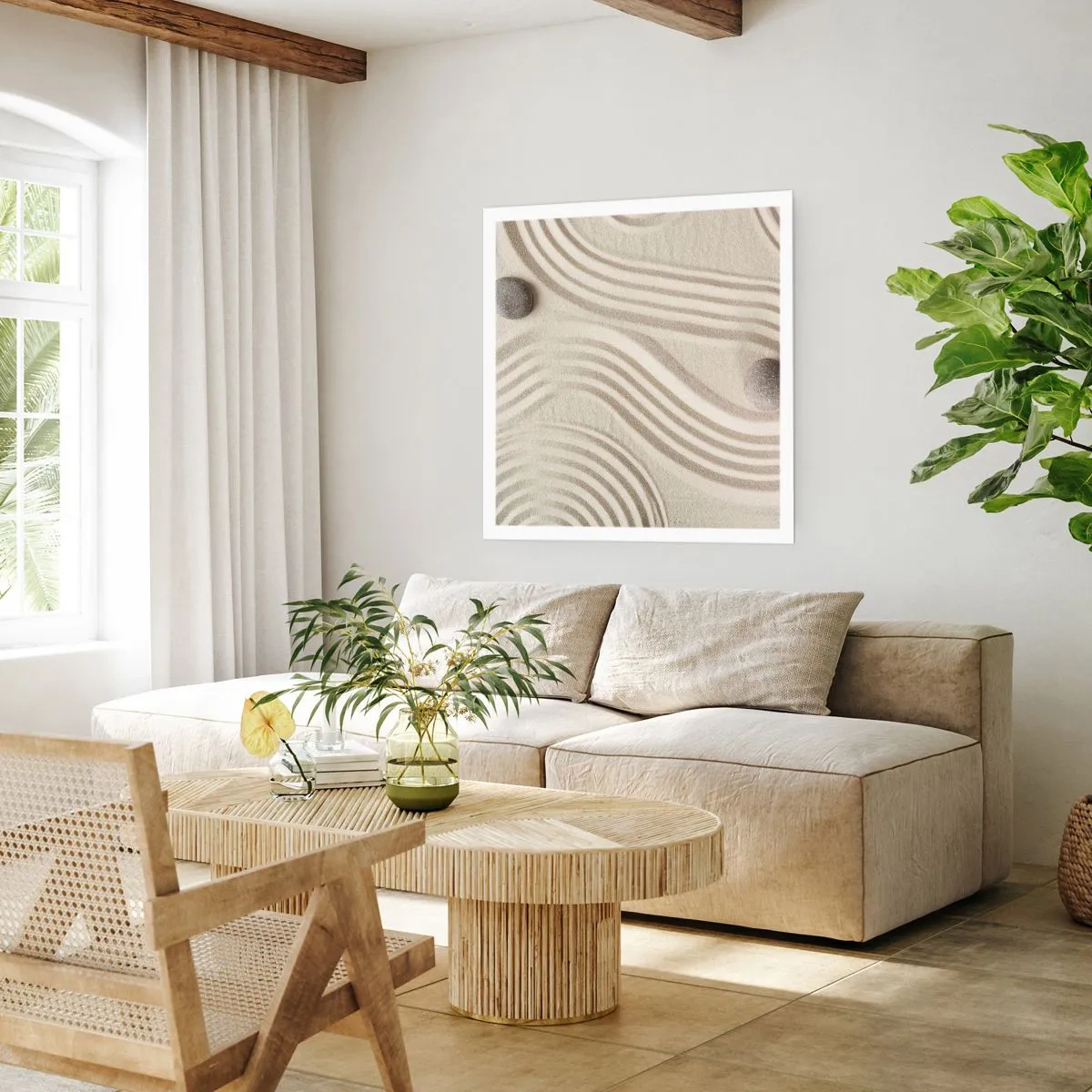 Plakat - Et strejf af varme - 60x60 cm