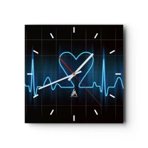 Vægur, Uret - I hjertets rytme - 30x30 cm