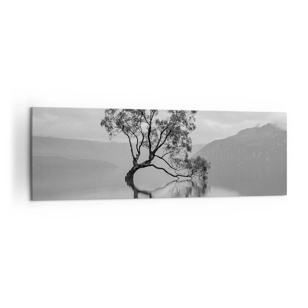 Lærredstryk - Billede på lærred - Der findes et land - 160x50 cm