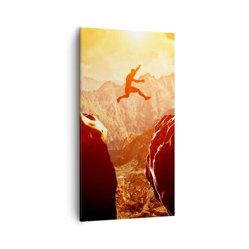 Lærredstryk - Billede på lærred - Overskridelse af grænser - 55x100 cm