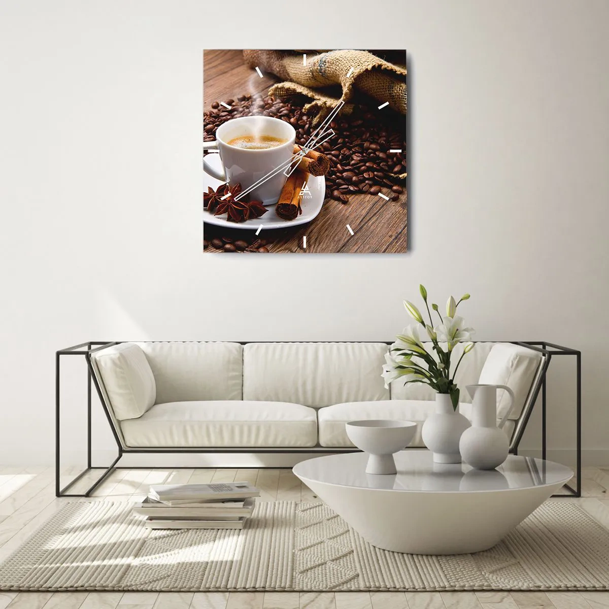 Vægur, Uret - Krydret smag og aroma - 40x40 cm