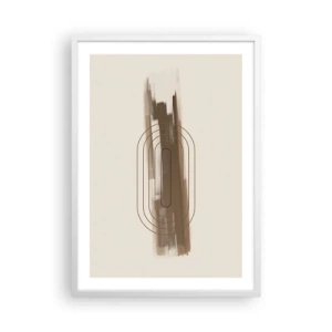 Plakat i hvid ramme - Et pust af gråvejr - 50x70 cm