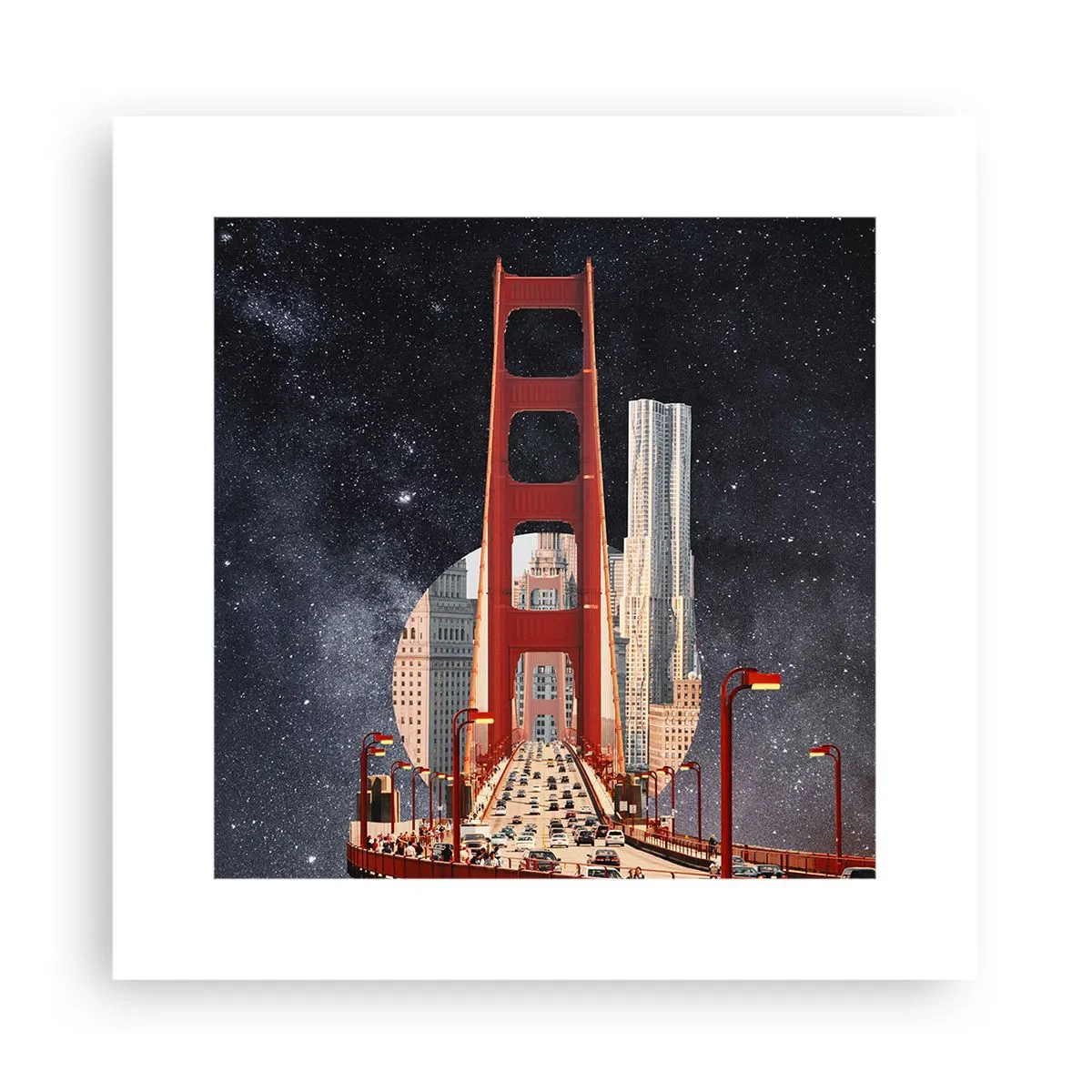 Plakat - Altid i centrum - 30x30 cm