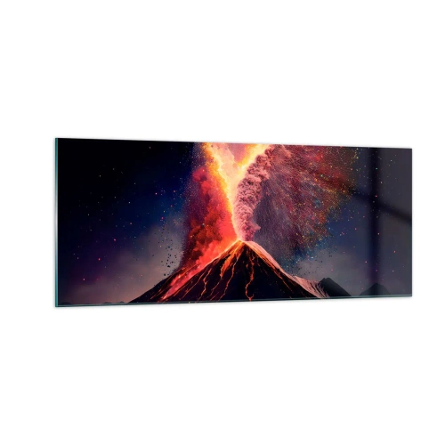 Billede på glas - Skønhed og rædsel - 100x40 cm