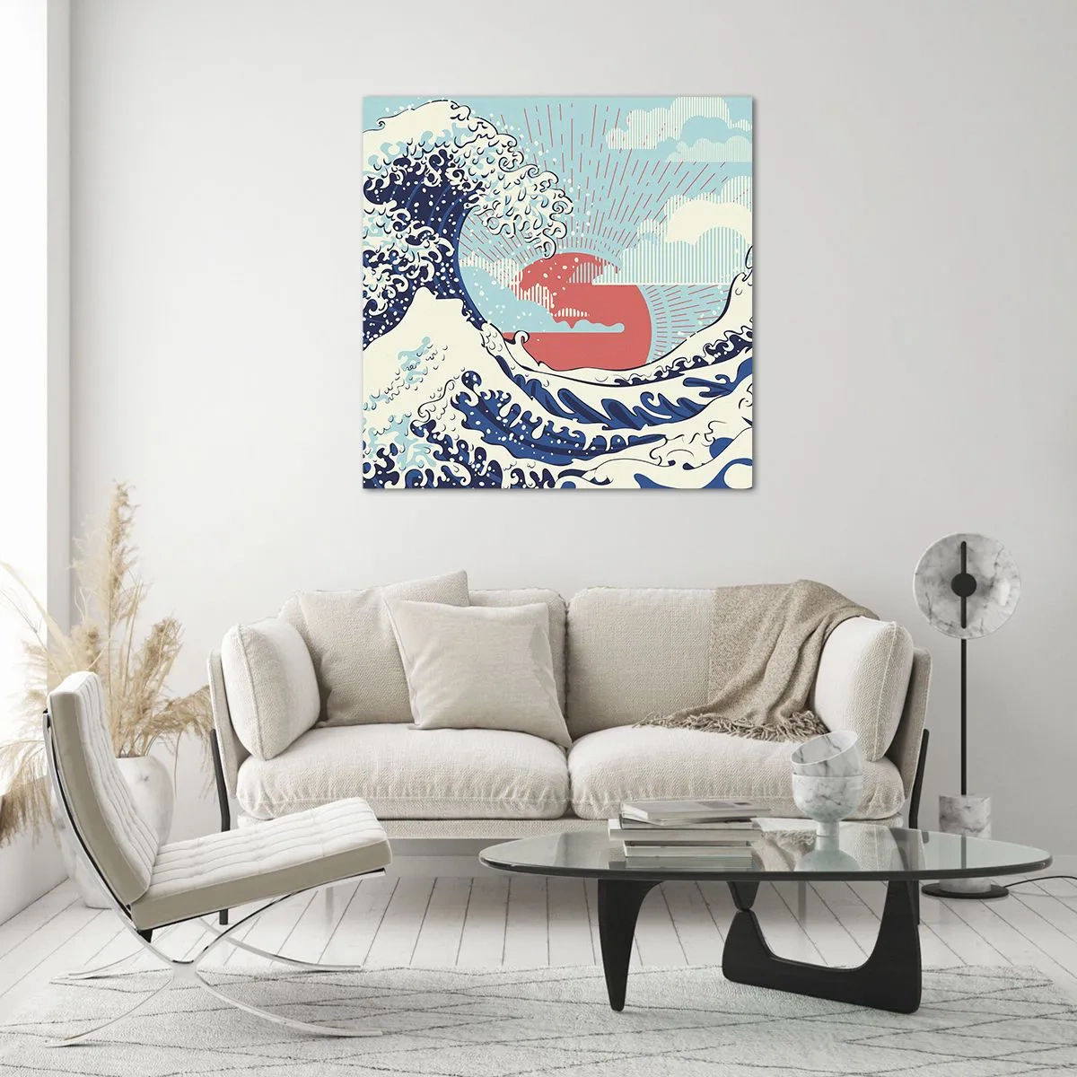 Billede på glas - Fra japanske inspirationer - 30x30 cm