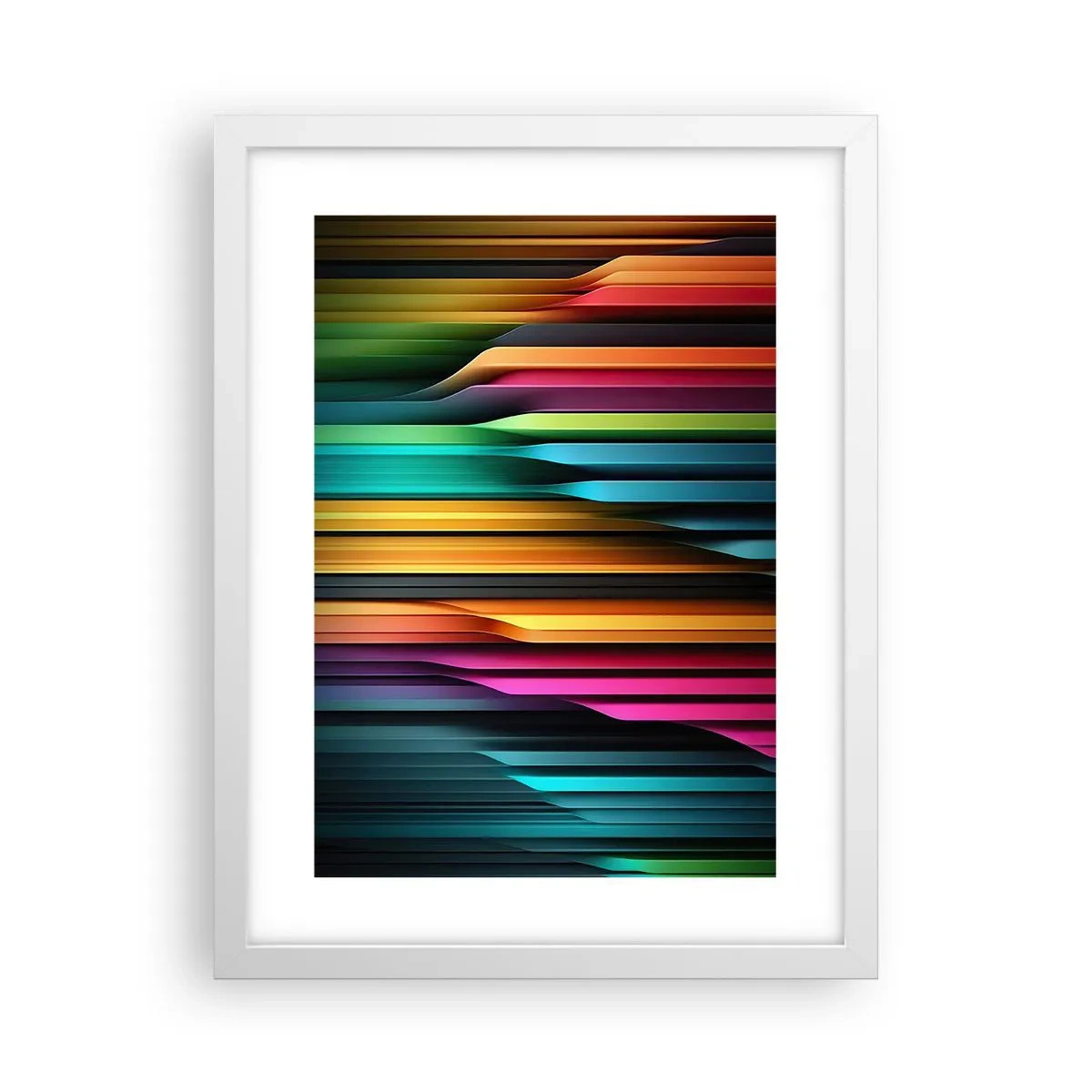 Plakat i hvid ramme - Lysende orgel - 30x40 cm