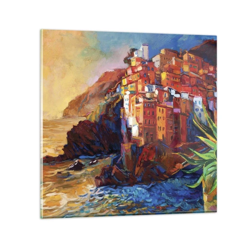 Billede på glas - Italiensk atmosfære - 30x30 cm