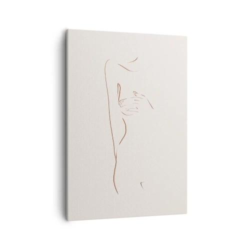Lærredstryk - Billede på lærred - Begærets form - 50x70 cm