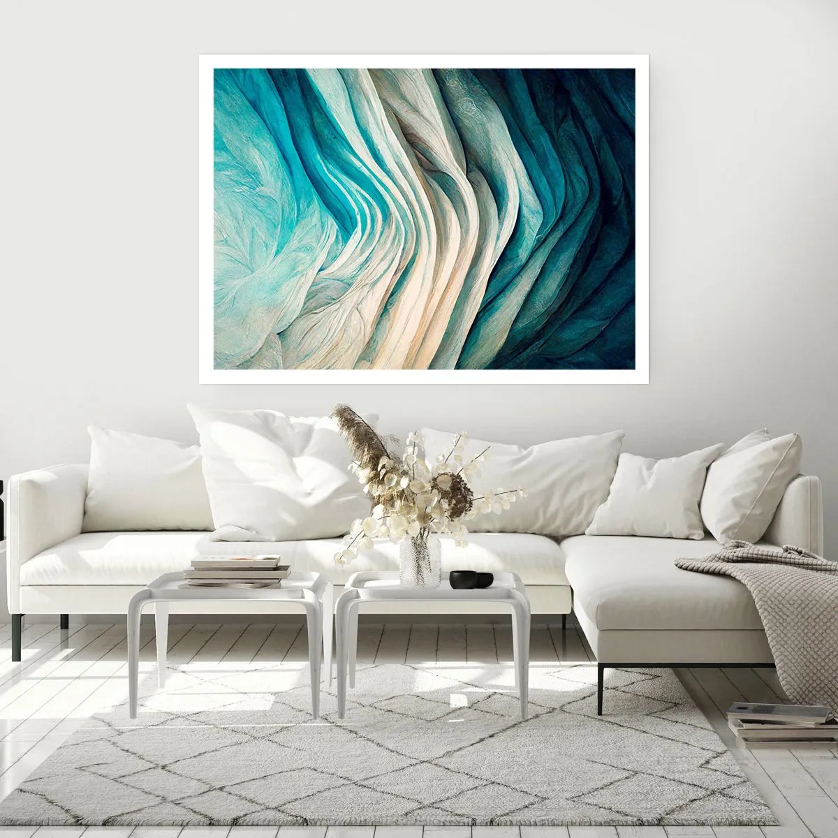 Plakat - Blå umættelighed - 50x40 cm