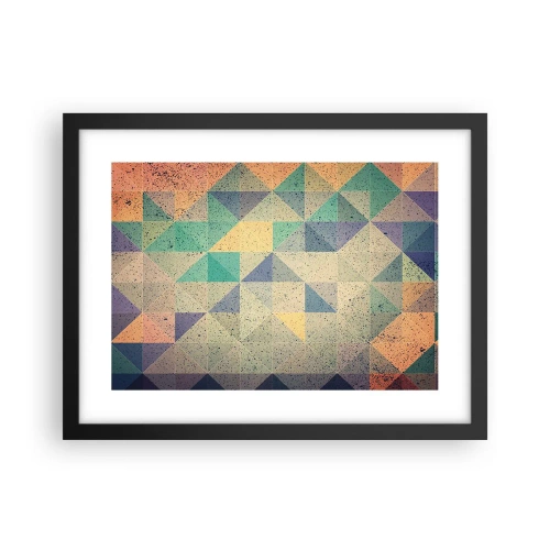 Plakat i sort ramme - Republikken trekanter - 40x30 cm