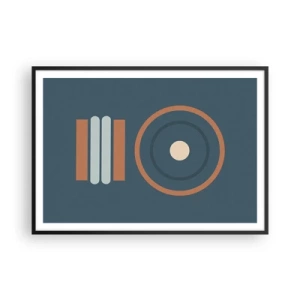 Plakat i sort ramme - Essensen af tingene - 100x70 cm