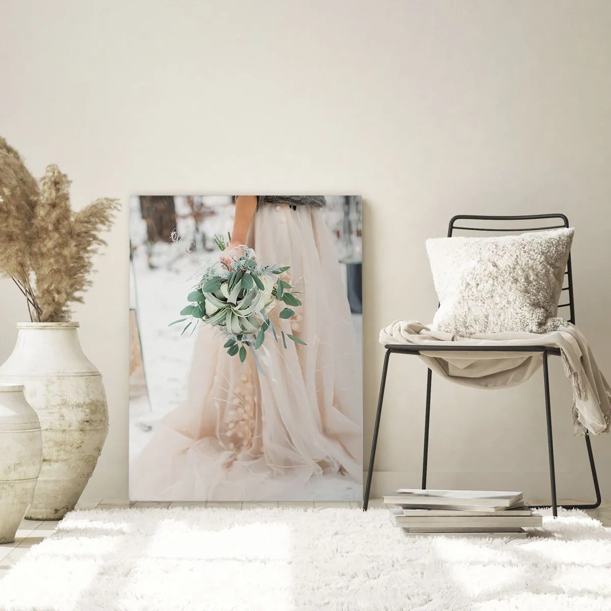 Billede på glas - Og de levede lykkeligt til deres dages ende - 80x120 cm