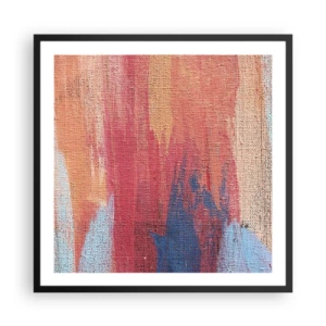 Plakat i sort ramme - Lad en regnbue flyde - 60x60 cm