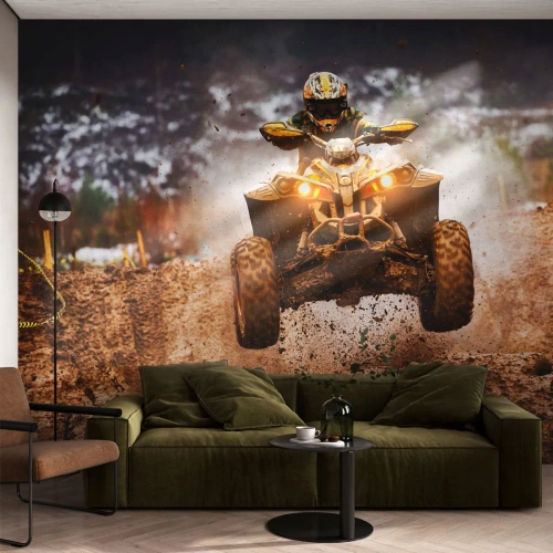 Fototapet Premium Canvas - No risk no fun - Sport, Quad, Race - 200x140 cm