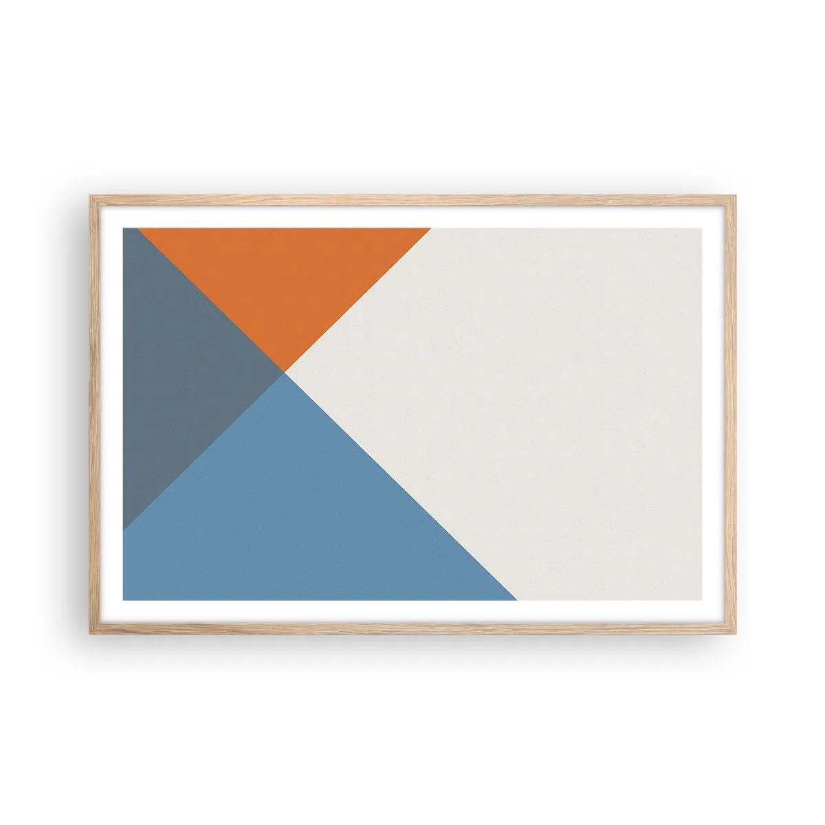 Plakat i ramme af lyst egetræ - Med hensyn til ... - 91x61 cm