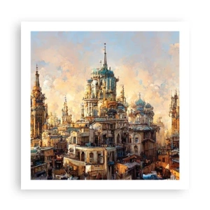 Plakat - En by af byer - 60x60 cm