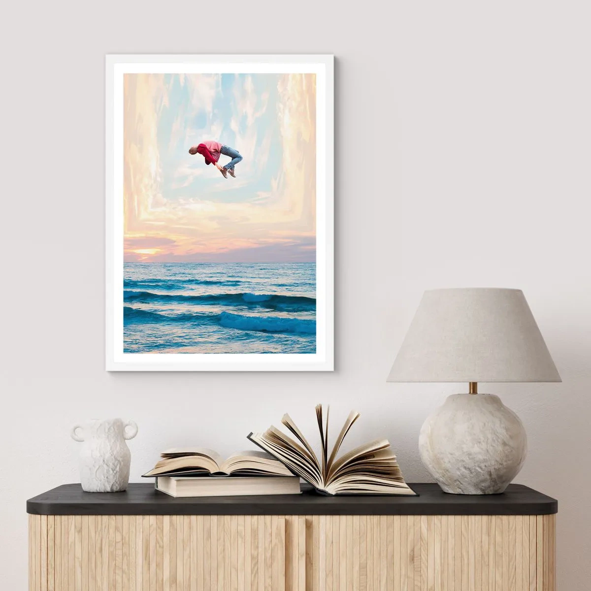 Plakat i hvid ramme - Til en anden dimension - 30x40 cm