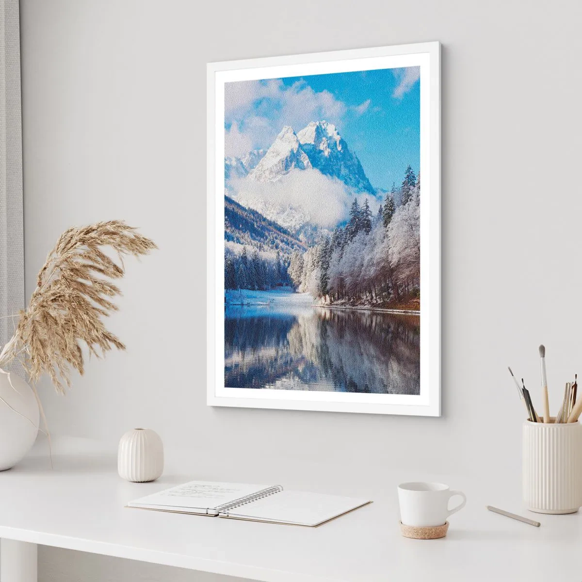 Plakat i hvid ramme - Snevagten - 30x40 cm