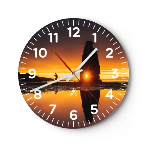 Vægur, Uret - Kun dig og naturen - 40x40 cm