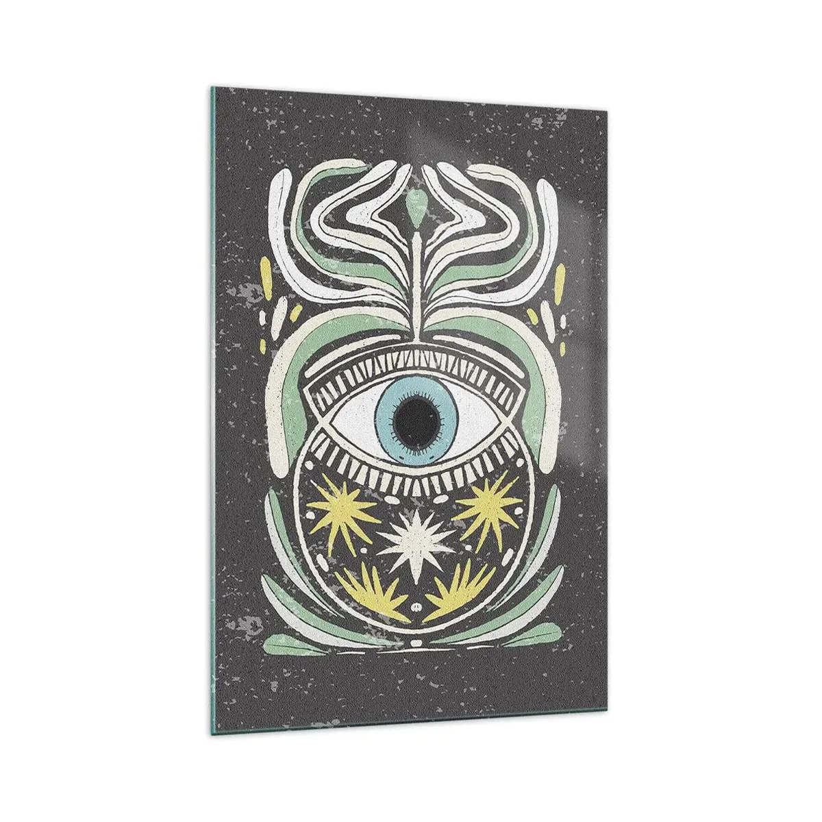 Billede på glas - Stammeritualer - 70x100 cm