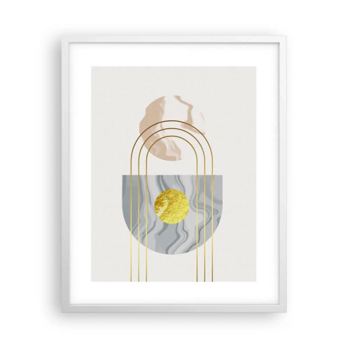 Plakat i hvid ramme - Lysstyrke og udstråling - 40x50 cm