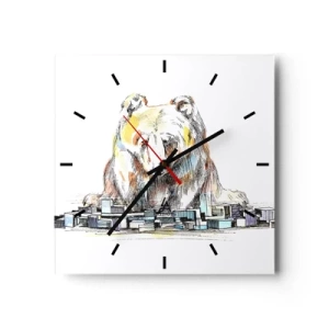 Vægur, Uret - Hvordan kan man leve på den måde? - 30x30 cm