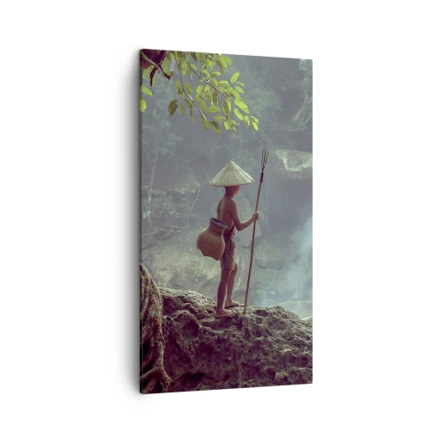 Lærredstryk - Billede på lærred - Venlig med naturen - 45x80 cm