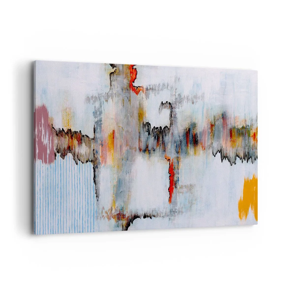 Lærredstryk - Billede på lærred - En pind på vandet - 120x80 cm