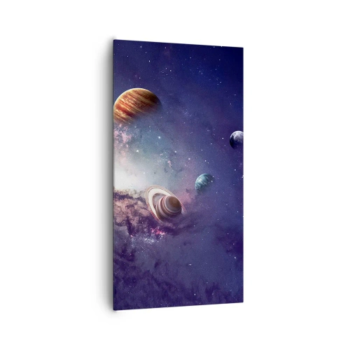 Lærredstryk - Billede på lærred - Systemet med soldans - 65x120 cm