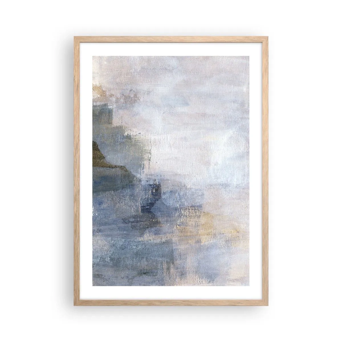 Plakat i ramme af lyst egetræ - Farvetoner og akkorder - 50x70 cm