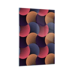 Billede på glas - I en cirkulær rytme - 70x100 cm