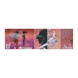 Prøve Fototapet Premium Canvas - Er det muligt at se ind i sig selv? - Abstraktion, Stykke, Mennesker - 100x30 cm