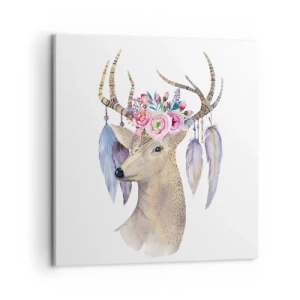 Lærredstryk - Billede på lærred - Sjælsguide - blid, uskyldig - 50x50 cm