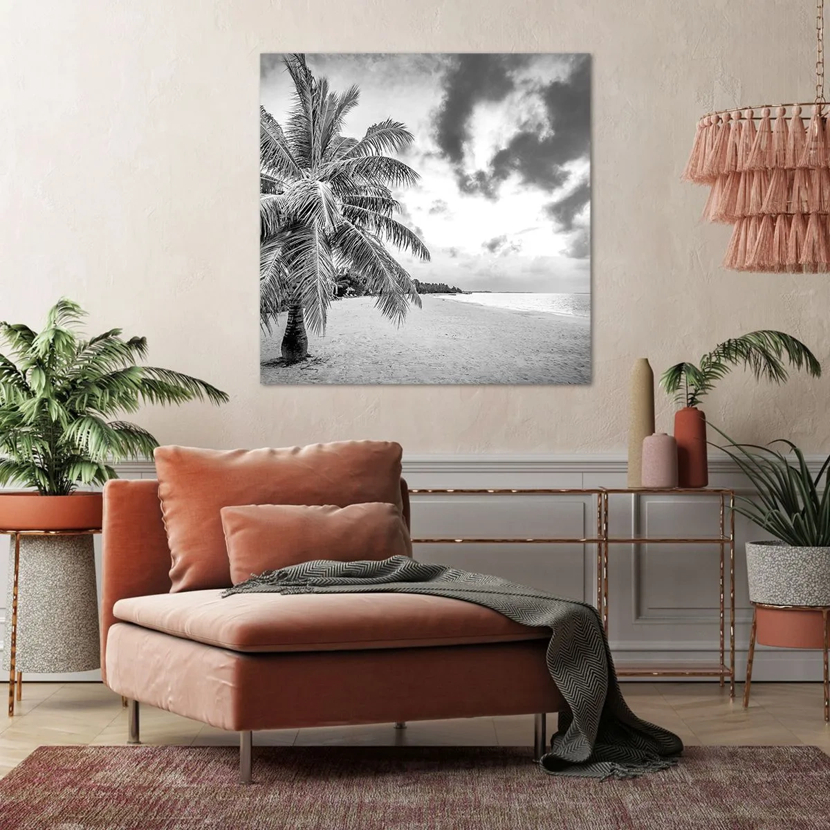 Lærredstryk - Billede på lærred - Når du længes efter ensomhed.... - 70x70 cm