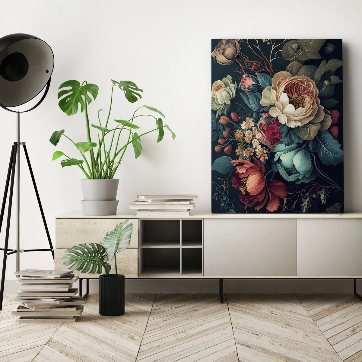 Lærredstryk - Billede på lærred - Charme fra det 19. århundrede - 50x70 cm